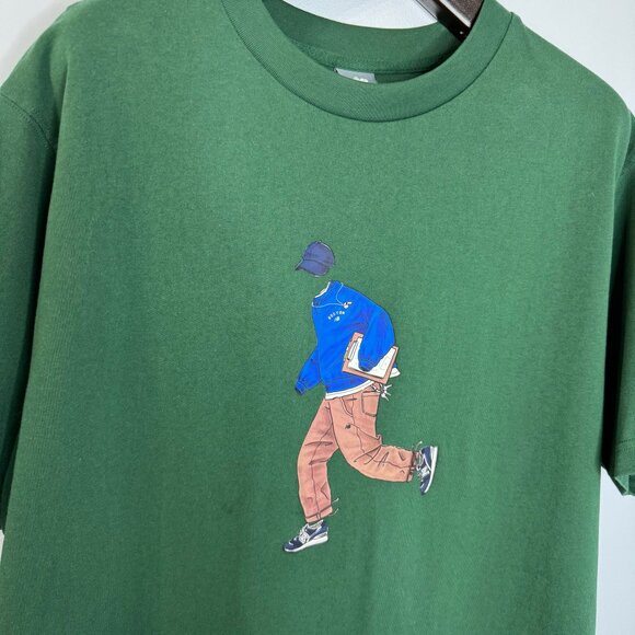 New Balance Athletics Relaxed Sport Style T-Shirt Graphic Men’s XL Green - Picture 2 of 8